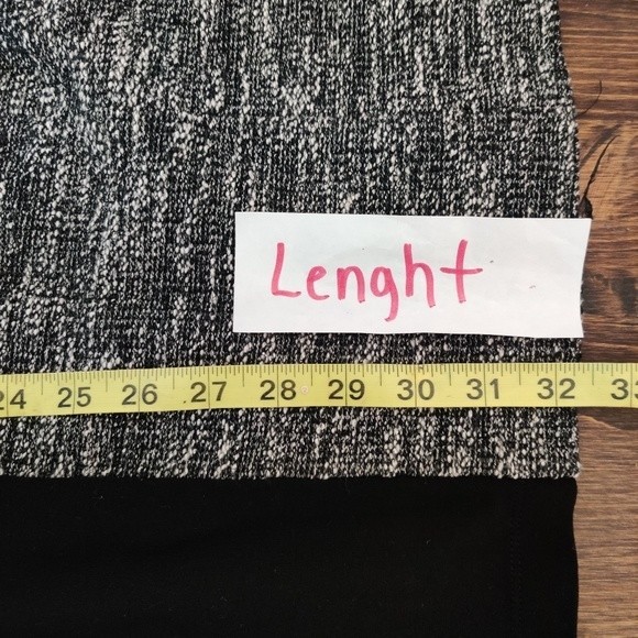 Eileen Fisher Color Block Neck Dress w/ Ponte & Tweedy Knitted Detail. Size XS - Picture 10 of 12